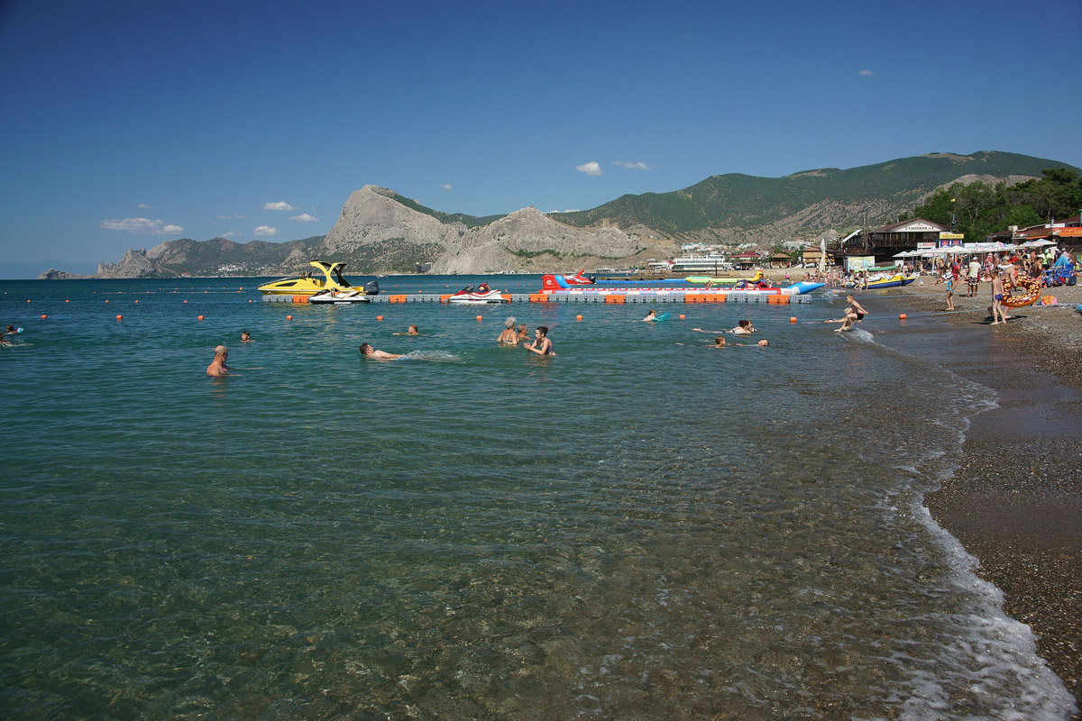 Пляжи в Судаке в Крыму: фото пляжей, набережной, в окрестностях Судака